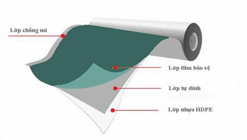 Sơn chống thấm Conmik thi công trên mái nhà, tạo lớp bảo vệ chống thấm hiệu quả